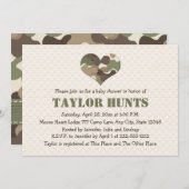 Camo Heart Baby Shower Invitations (Front/Back)