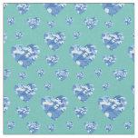 Camo Hearts Blue Boys Country Camouflage Fabric