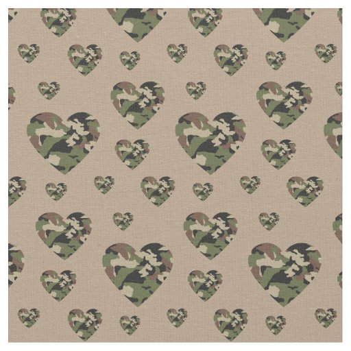 Camo Hearts Country Camouflage Fabric