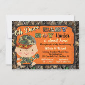 Camo Hunting Baby Shower Invitations (Front)