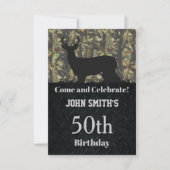 Camo Hunting Birthday Party Men's Invitations (Front)