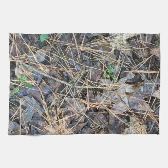 Camo Hunting Towel, Camouflage Kitchen Towel (Horizontal)