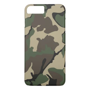 Camo Iphone 7 Plus  Barely There Case by StormythoughtsGifts at Zazzle