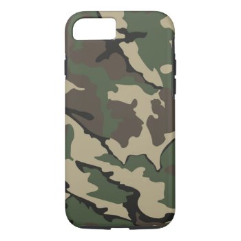 Camo Iphone 7  Tough Case by StormythoughtsGifts at Zazzle