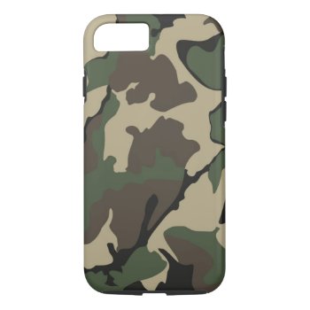Camo Iphone 7  Tough Case by StormythoughtsGifts at Zazzle