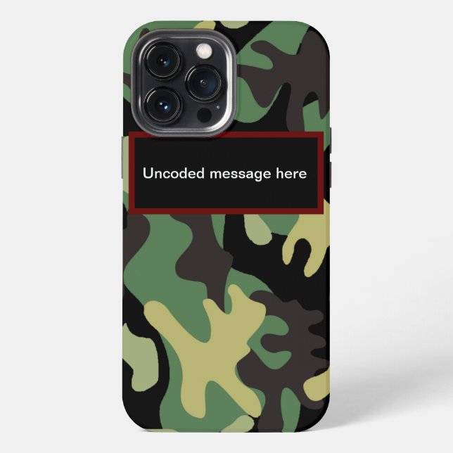 Camo Iphone Case (Back)