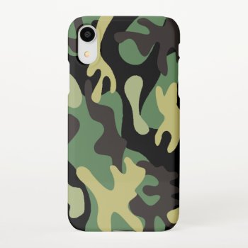 Camo Iphone Xrslim Fit Case  Glossy Iphone Xr Case by GKDStore at Zazzle