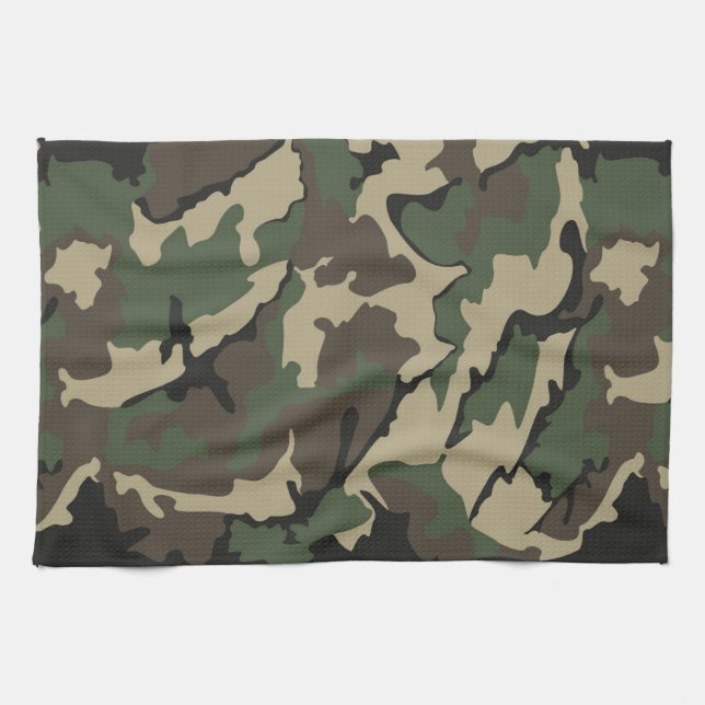 Camo, Kitchen Towel (Horizontal)