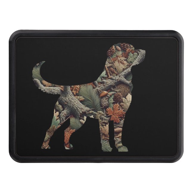 Camo Labrador Retriever Hitch Cover (Front)