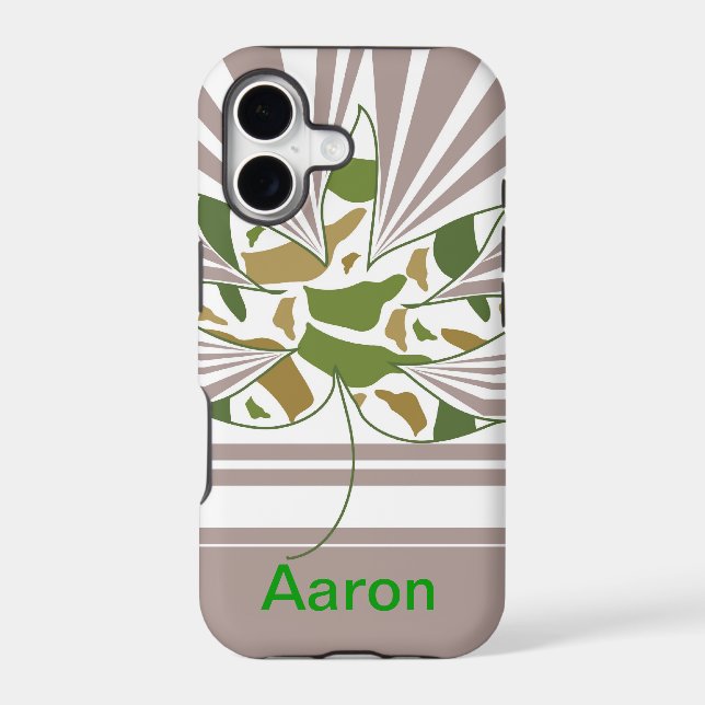 Camo Leaf iPhone Case (Back)