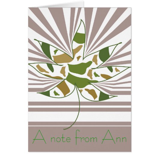 Camo Leaf Note Cards (Front)
