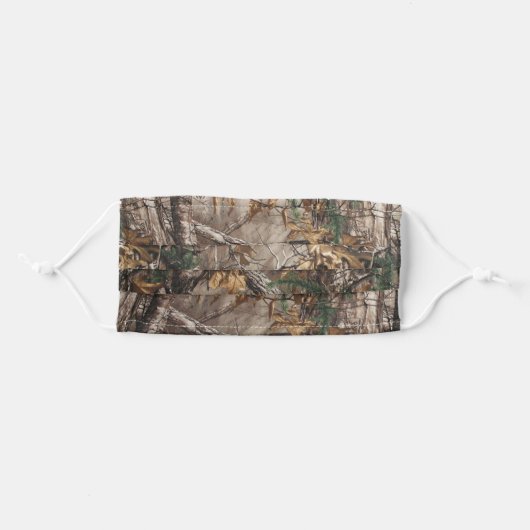 Camo leaves and branches adult cloth face mask (Front, Folded)