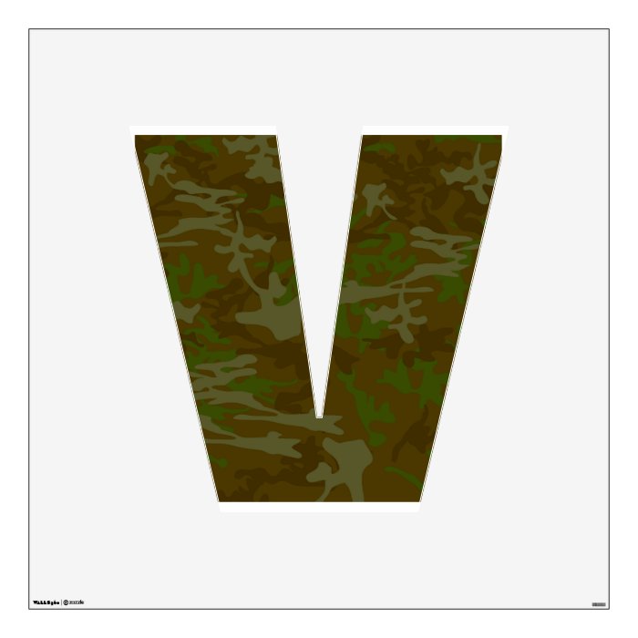 Camo Letters Room Stickers