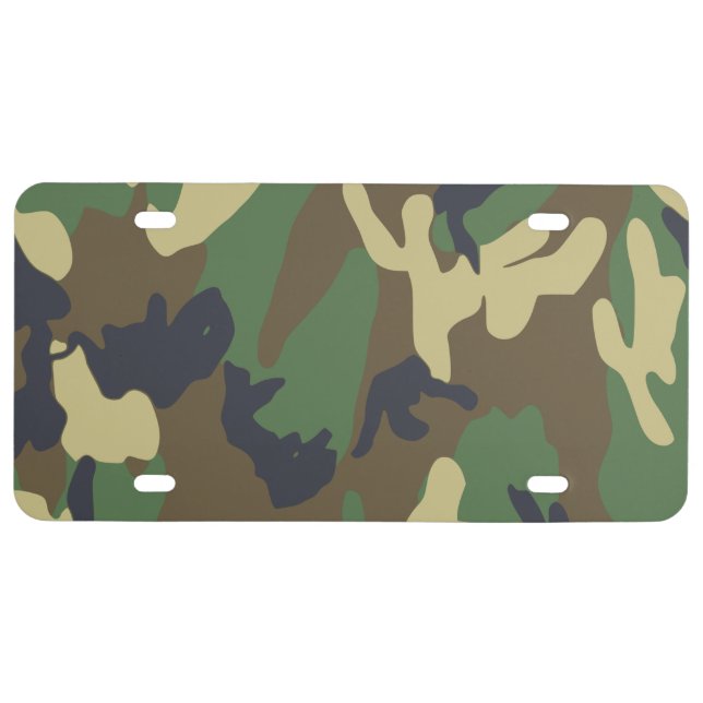 Camo License Plate (Front)