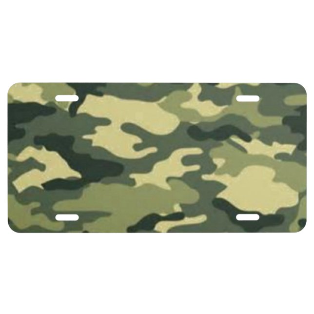 Camo License Plate (Front)