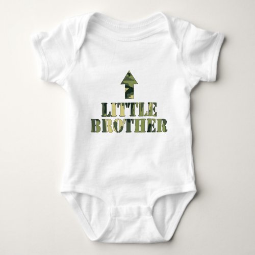 Camo LITTLE Brother shirt  great baby shower idea