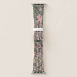 Camo Longhair Dachshund & Rabbit Apple Watch Band