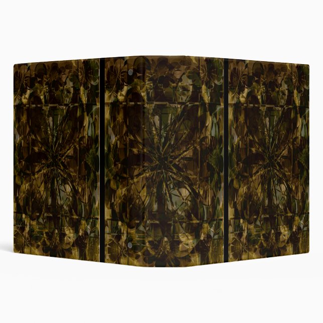 Camo Lover Petal Design 3 Ring Binder (Background)