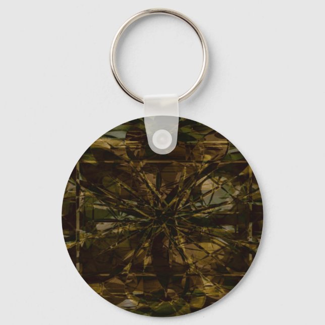 Camo Lover Petal Design Keychain (Front)