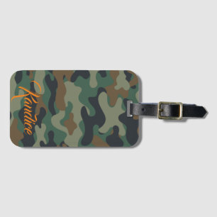 Camo Luggage Tag