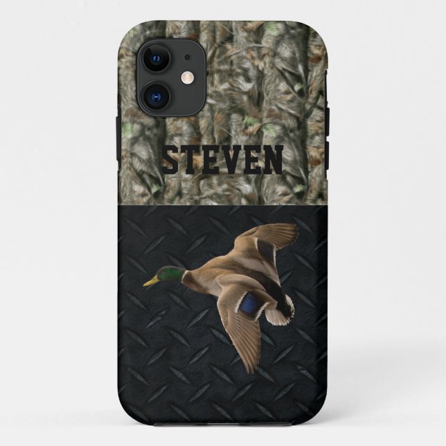 Camo Mallard Duck Hunting Sports Men Case-Mate iPhone Case (Back)