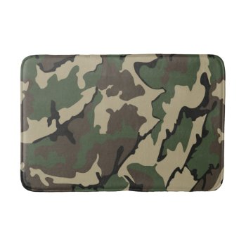 Camo  Medium Bath Mat by StormythoughtsGifts at Zazzle
