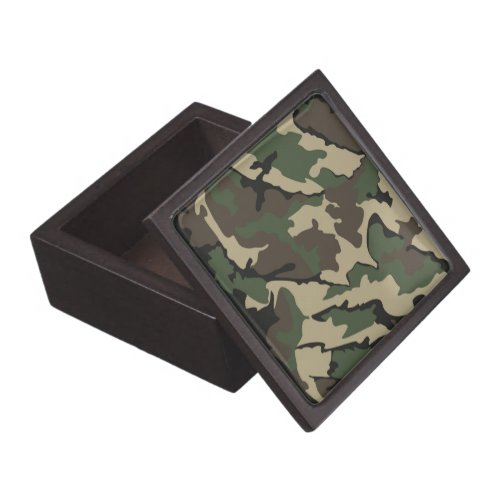 Camo Medium Jewelry Box  Gift _ Keepsake Box