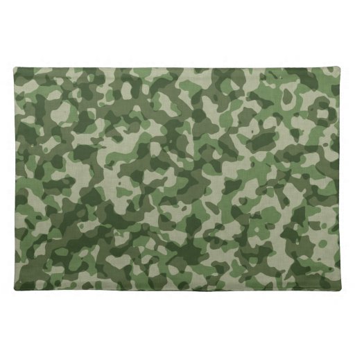 Camo Military Camouflage Pattern Placemat | Zazzle