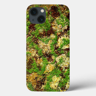 Camo Moss Rust Aged Grunge Old Texture iPhone 13 Case