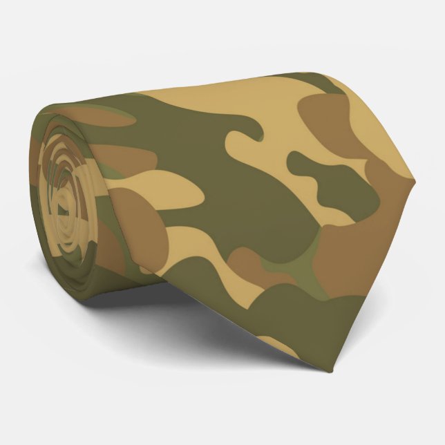 Camo Neck Tie (Rolled)
