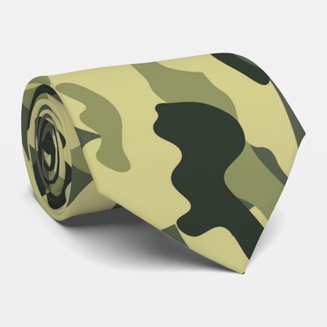 Camo Neck Tie (Rolled)