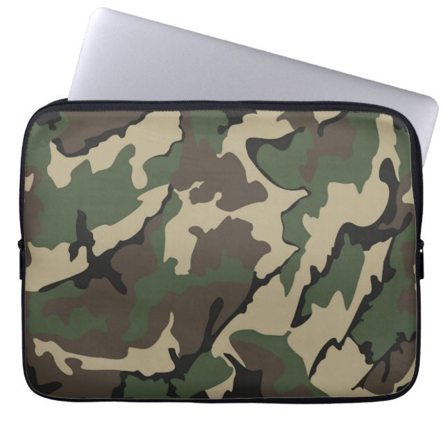 Camo Neoprene Laptop 13 inch Sleeve (Front)