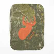 Camo Orange Deer Burp Cloth Camo Orange Deer Burp Cloth
