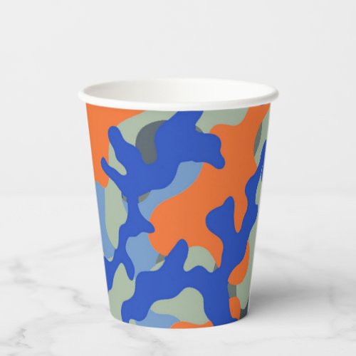 Camo Paper Cup  Dart Party Cup