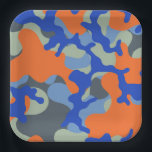Camo Paper Plates | Dart Party Plates<br><div class="desc">Camo Paper Plates.

Made to match Dart Party: https://www.zazzle.com/collections/dart_gun-119253506081424180</div>
