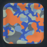Camo Paper Plates | Dart Party Plates<br><div class="desc">Camo Paper Plates.

Made to match Dart Party: https://www.zazzle.com/collections/dart_gun-119253506081424180</div>