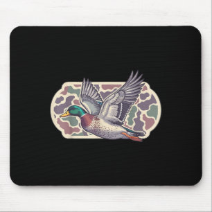 Camo Patriotic Mallard Duck Camouflage Flying Duck Mouse Pad
