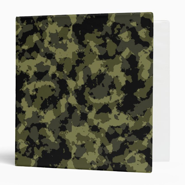 Camo Pattern 3 Ring Binder (Front/Inside)