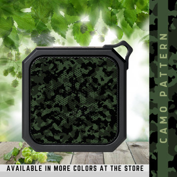 Camo Pattern Army Green Camouflage  Bluetooth Speaker by InTrendPatterns at Zazzle