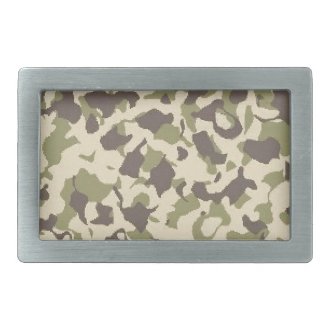 Camo Pattern Belt Buckle (Front)