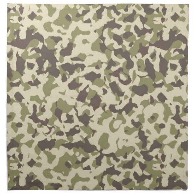 Camo Pattern Cloth Napkin (Front)