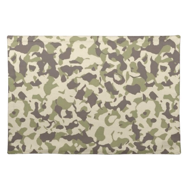 Camo Pattern Cloth Placemat (Front)
