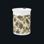 Camo Pattern Drink Pitcher<br><div class="desc">Camouflage pattern.</div>