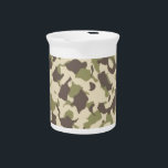 Camo Pattern Drink Pitcher<br><div class="desc">Camouflage pattern.</div>