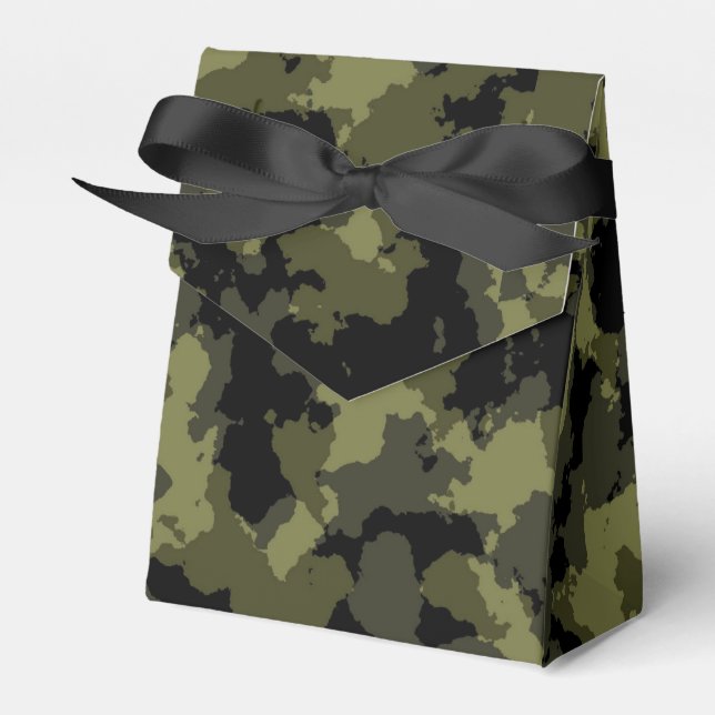 Camo Pattern Favor Boxes (Front Side)