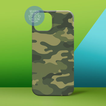 Camo Pattern For Hunters Or Mililtary Iphone 15 Plus Case by My2Cents at Zazzle