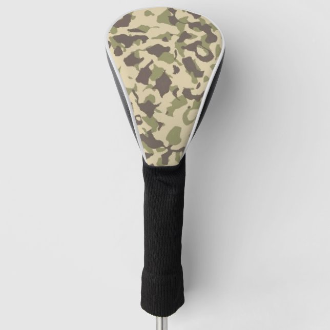 Camo Pattern Golf Head Cover (Front)