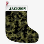 Camo Pattern Large Christmas Stocking