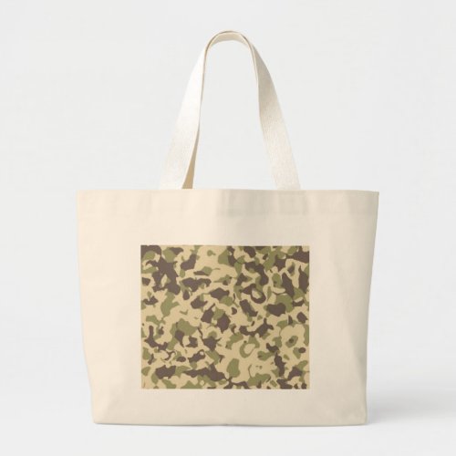 Camo Pattern Large Tote Bag