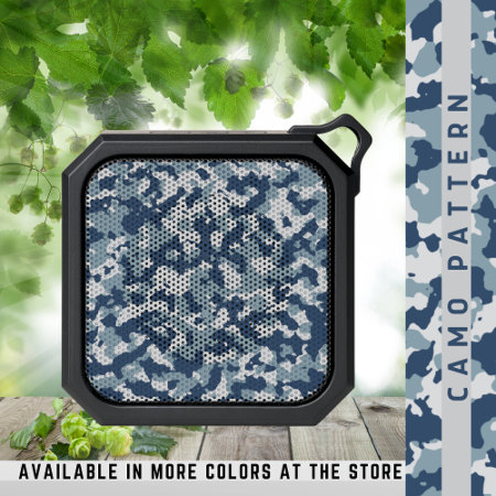 Camo Pattern Military Blue  Camouflage  Bluetooth Speaker